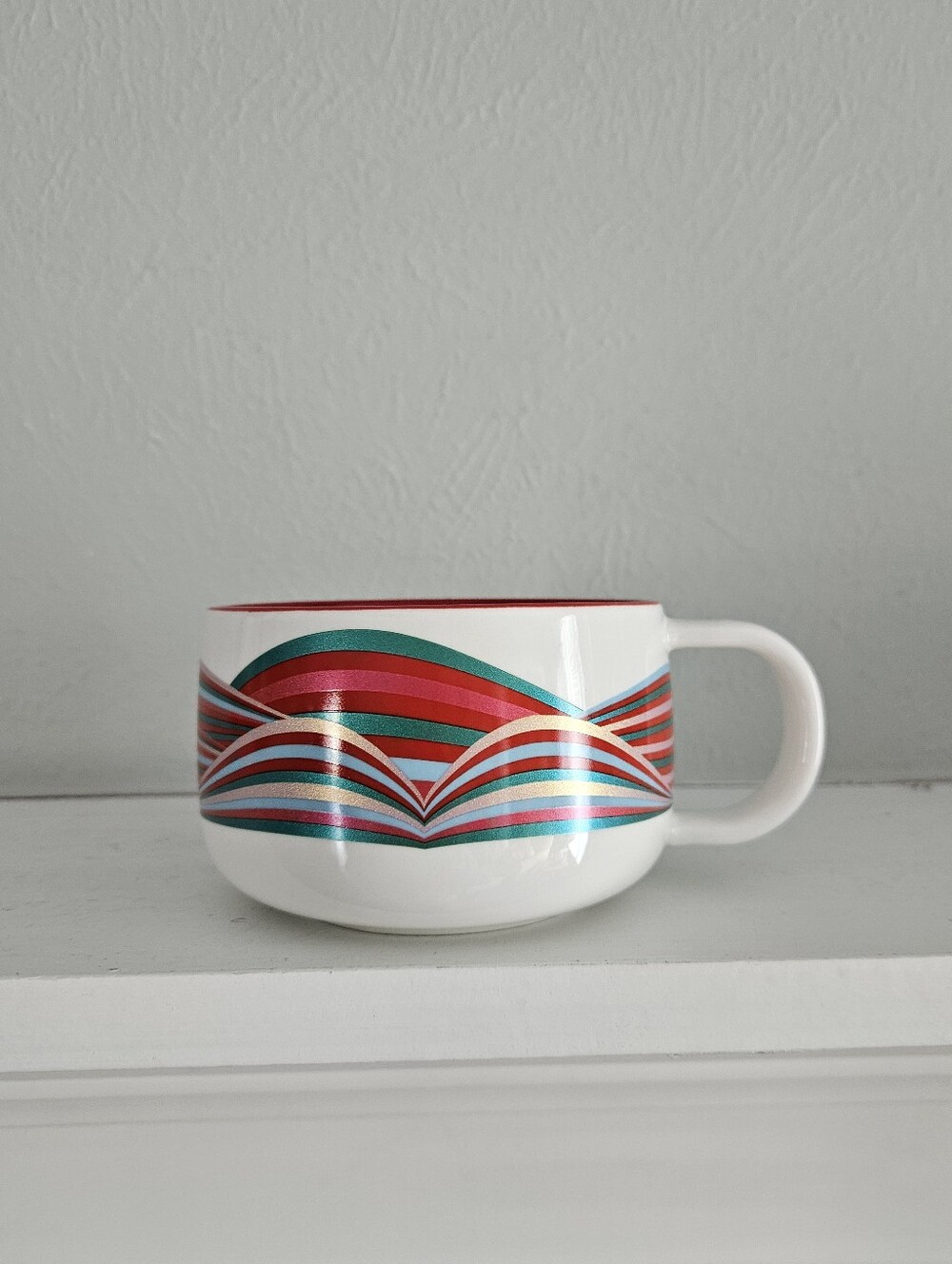 NWOT Starbucks Holiday 2024 Candy Twist Mug